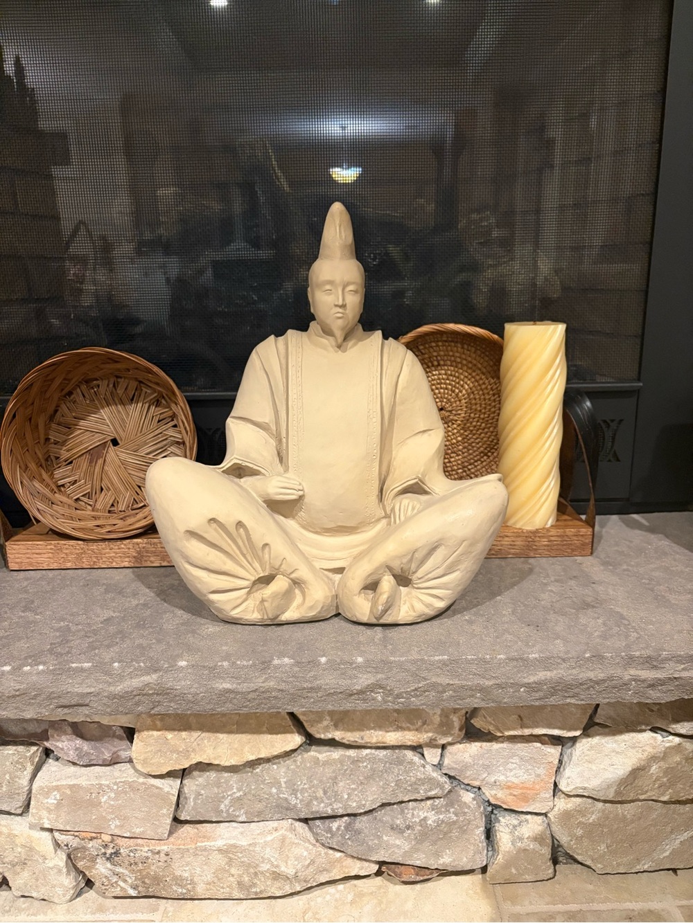 VTG Austin Productions Samurai
Sculpture Uesugi Shogun Adviser 1981 Tan OS